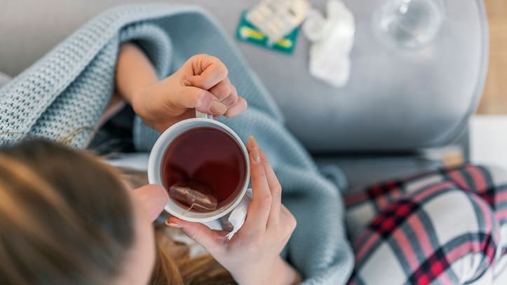 Tüdőgyulladás és meleg tea